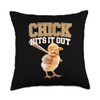 Baseball Baby Chicks Dynamic Active Art Throw Pillow