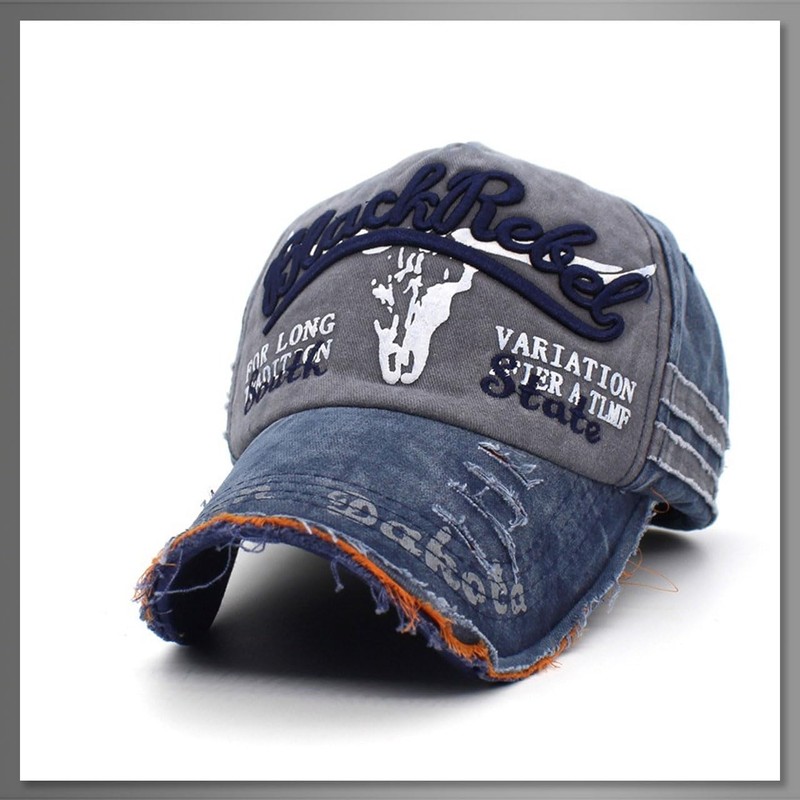 Buzz Select CAP276 Cap, Hat, Logo, Denim, Distressed Finish, Outdoors,