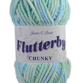 James C Brett Flutterby Chunky 100g Knitting Yarn - B60 Coast Line