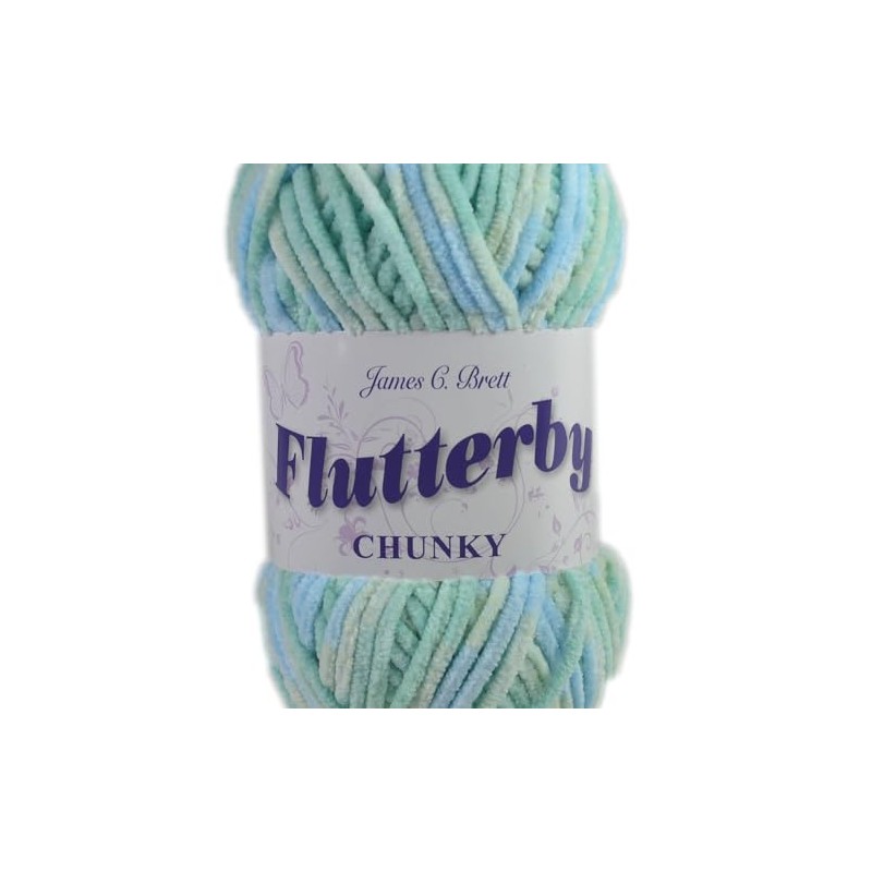 James C Brett Flutterby Chunky 100g Knitting Yarn - B60