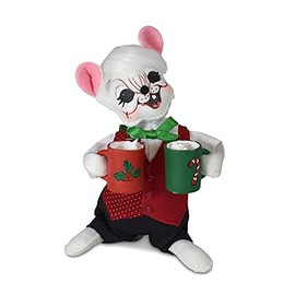 Annalee Holiday Cheer Cocoa Mouse, 6 inch