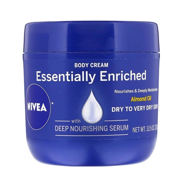 Nivea Essentially Enriched Almond Oil Body Cream, 13.5 Oz