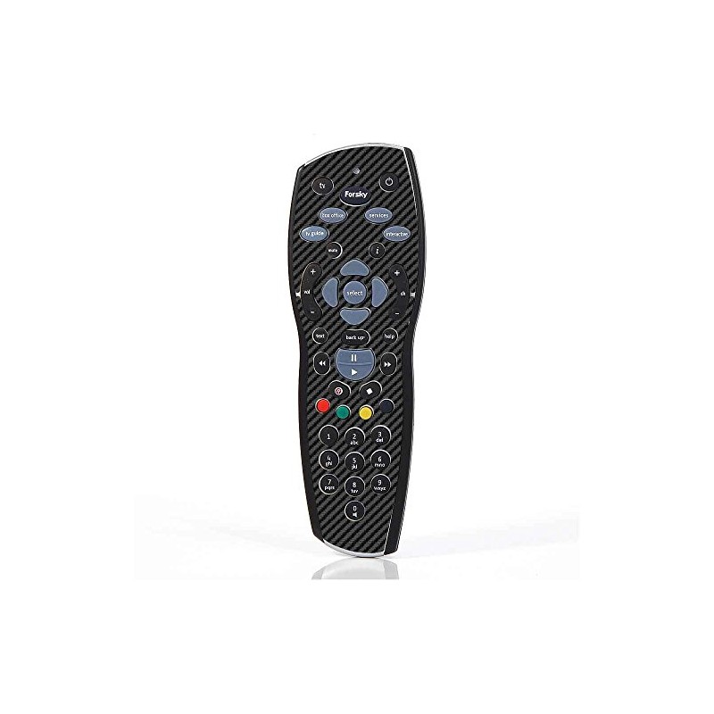 Black Carbon Fibre TV Remote Controller Vinyl Skin