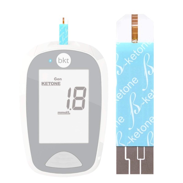 BEST KETONE TEST | Blood Ketone Test Strips, 100ct | Compatible with BKT meter and Keto-Mojo original Bluetooth meter (TD-4279) NOT FOR USE WITH THE KETO-MOJO GK+ METER
