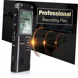 jojofuny Small Digital Recorder Portable Secret Dictaphone Tape Mini Audio Recorder Sound Recorder Number