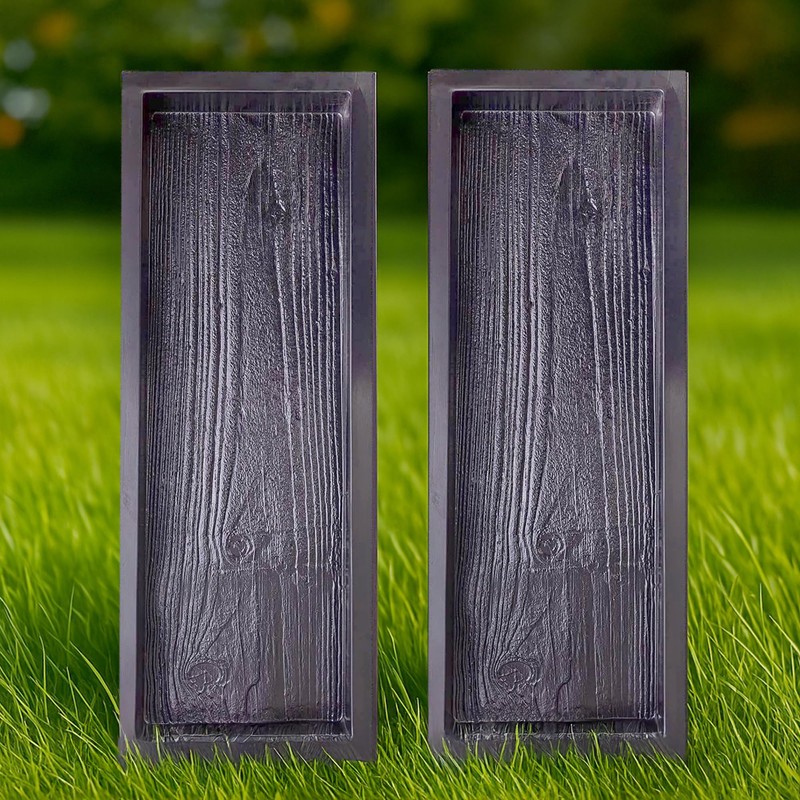 BETONEX Big DIY Precast Concrete Molds 2 pcs Wooden Pavers