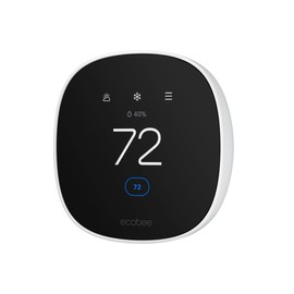 ecobee Smart Thermostat Essential - Energy Star Certified programmable Wi-Fi Thermostat - Works with Siri, Alexa, and Google Assistant