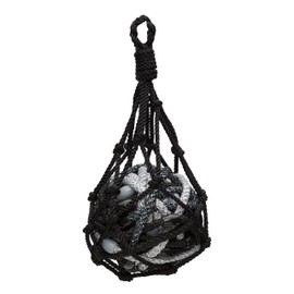 L. Erickson Narrow Grab & Go Pony Ball, Black Metallic, Set of Thirty - Exceptionally Secure with Gentle Hold