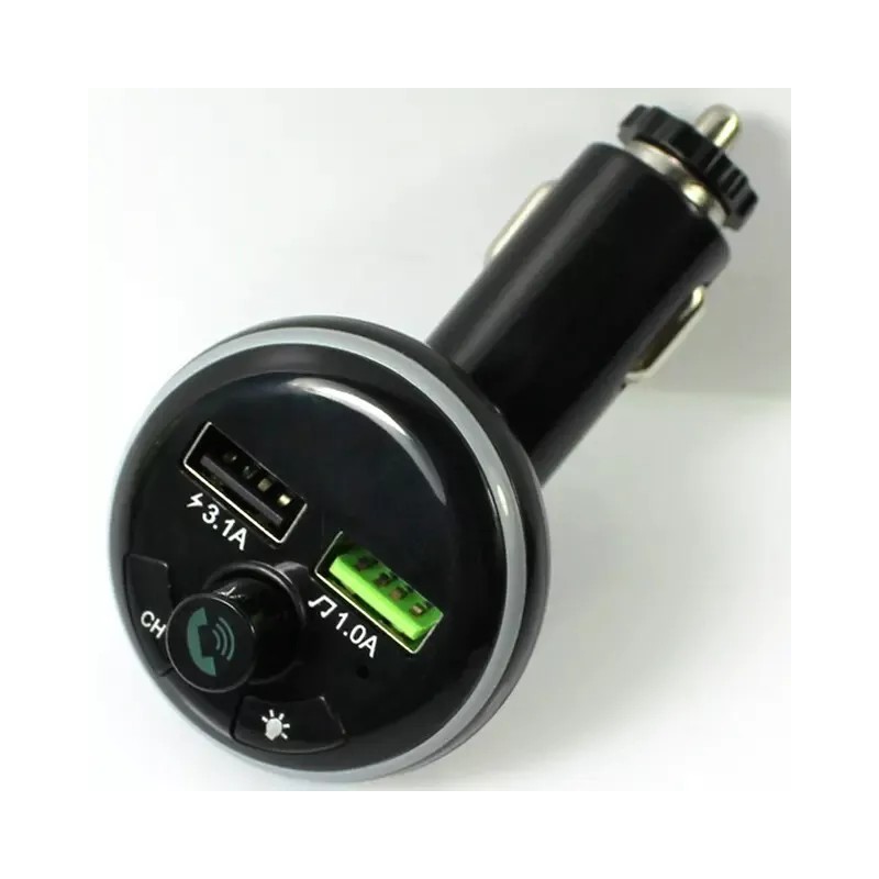 BT Swiveling head FM Transmitter Car Charger HandsFree car stereo