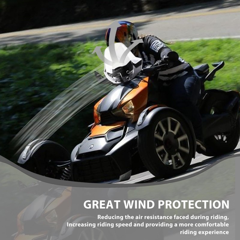 Hutexico Sport Windshield for All Ryker Models 3 Inches Adjustable