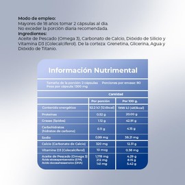 CALCIO + D3 | Naturagel Calcio con Vitamina D3 y Omega 3 | 160 Cápsulas de 1.3 g | Suplemento Alimenticio | Apoyo Nutricional para Huesos y Dientes