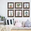 IKEREE 8x10 Rustic Picture Frames with Real Bark, Made of