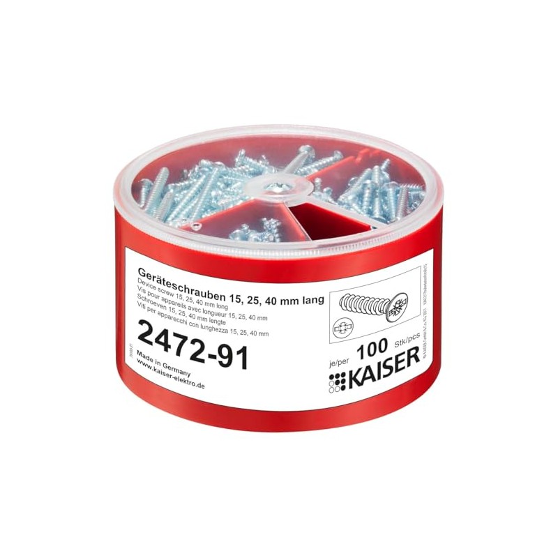 Kaiser Tool Screw Box 2472-91 Pack of 100