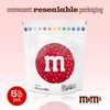 M&M’S WORLD Red Milk Chocolate Candy 5lb Resealable Pack for