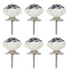 uxcell 6 Packs Ceramic Knobs, Pumpkin Ceramic Cabinet Drawer Knobs
