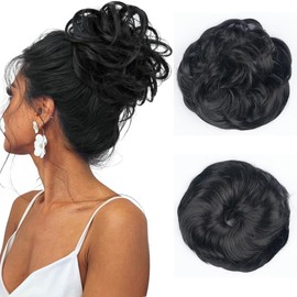 BwelsZJ Loose Bun Hairpiece with Elastic Band - Messy Bun Scrunchie with Synthetic Hair, Voluminous Updo & Hair Extensions for Women