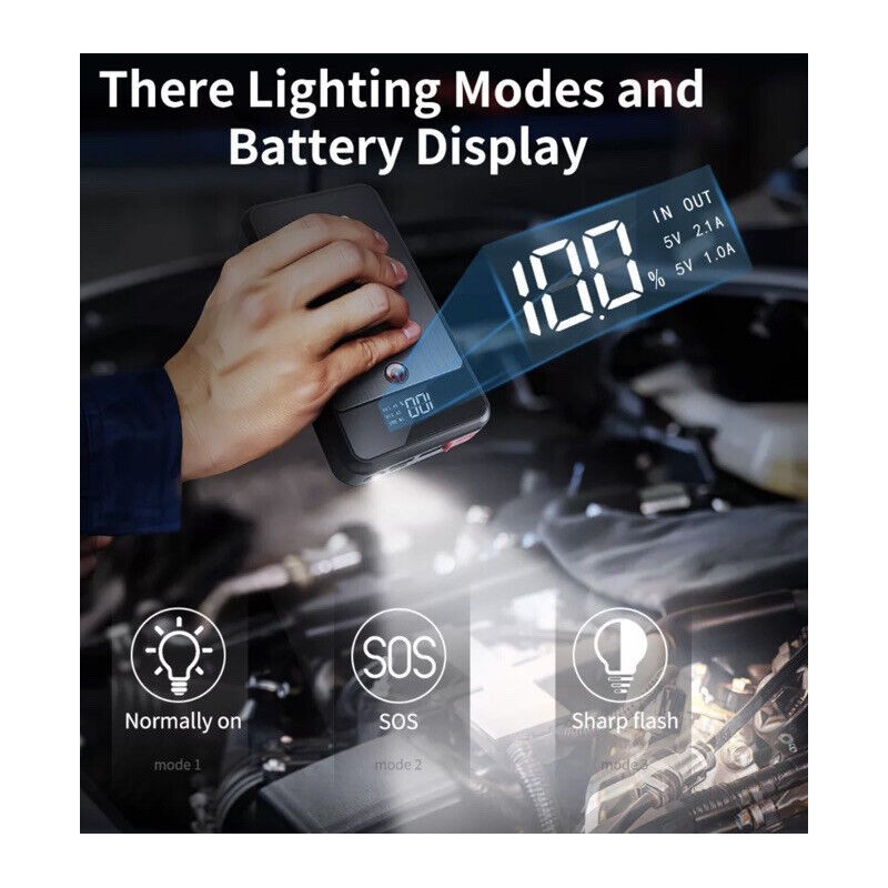 Utrai Portable Car Battery Mini Jump Starter Dual USB Output