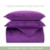 Elegant Comfort Luxury 3-Piece Velvet Corduroy Stripe Quilt Set, Ultra
