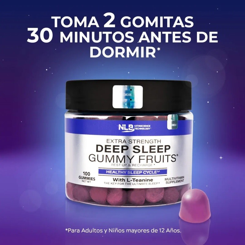 Gomitas Para Ansiedad Sueño Profundo Y Descanso Fruits®