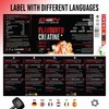 Flavoured Creatine Pulver - 550g - Creatin Monohydrat + L-Taurin