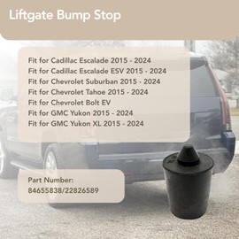 Memiuyelay 2Pcs Liftgate Bumper Stop Fit for GMC 2015-2024 Etc Models Replace 84655838 Black Rubber Material