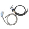 Shampoo Bowl Faucet Sprayer Kit 39.4in Hand Twist Faucet 47.2in