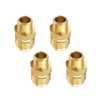 4 Pcs 3/8" NPT x 5/8" Flare Pipe Coupler Couplings,
