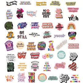 50 PCS Pegatinas de Vinilo, Papel Decorativo Portátiles, Scrapbook, Termos, Cuadernos, Celulares