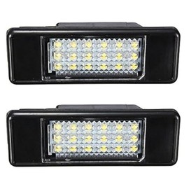 KaTur 2x White 18SMD LED License Plate Light For P eugeot 106 207 307 308 406 407 508 Car Styling