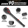 DISEN DISEN 3PCS Black Ratchet Set (1/2", 3/8", 1/4" Drive)