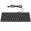 Computer Keyboards Ergonomic Design UltraThin Mini Durable Wired 78 Keys