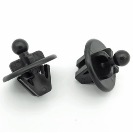 VVO Fasteners- Black Plastic Parcel Shelf Hanger Clips for Ford Fiesta, Fusion, (Pack of 2)
