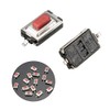 Bluelover Push Button Micro Switch, 15Pcs 3x6x2.5MM SMD SMT Tactile