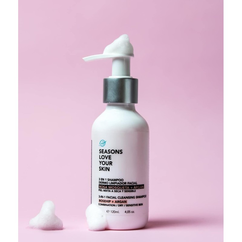 Limpiador Facial Rosa Mosqueta & Argán 120 ml Piel Sensible