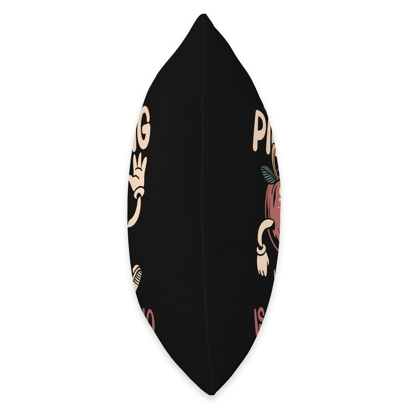 Funny Apple Picking Season Fruit Picker Throw Pillow