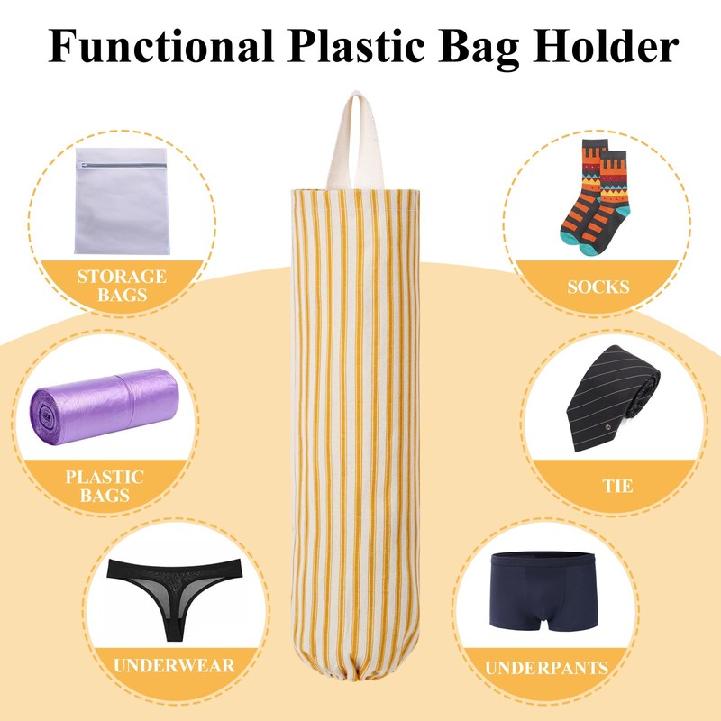 TOGETRUE Plastic Bag Holder, Wall Mount Grocery Bag Holder, Reusable