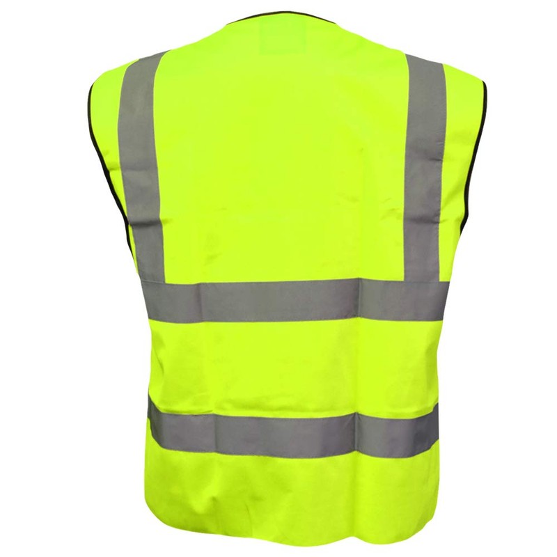 Yellow Hi Vis Hi Viz Safety Vests Waistcoats, Conforms to