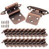 3/8 Inset Cabinet Hinges Oil Rubbed Bronze,50 Pack (25 Pairs)