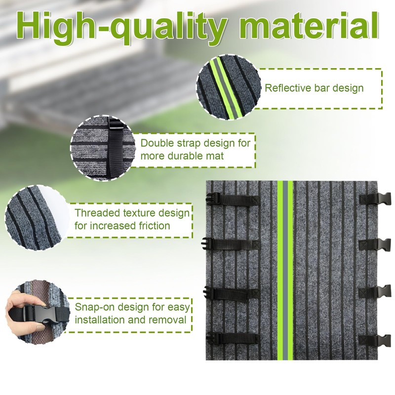 RV Caravan Stair Covers, Carpet Step Caravan Protection Stair Mats,