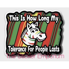 Fruit Stripe Gum Zebra Sticker ~ Water Bottle ~ Laptop ~ Tumbler ~ Funny Decal