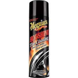 Meguiar's Hot Shine High Gloss Tire Coating - Get Long-Lasting Tire Protection and Glossy Tires with a Wet Look Shine, 15 Oz Aerosol