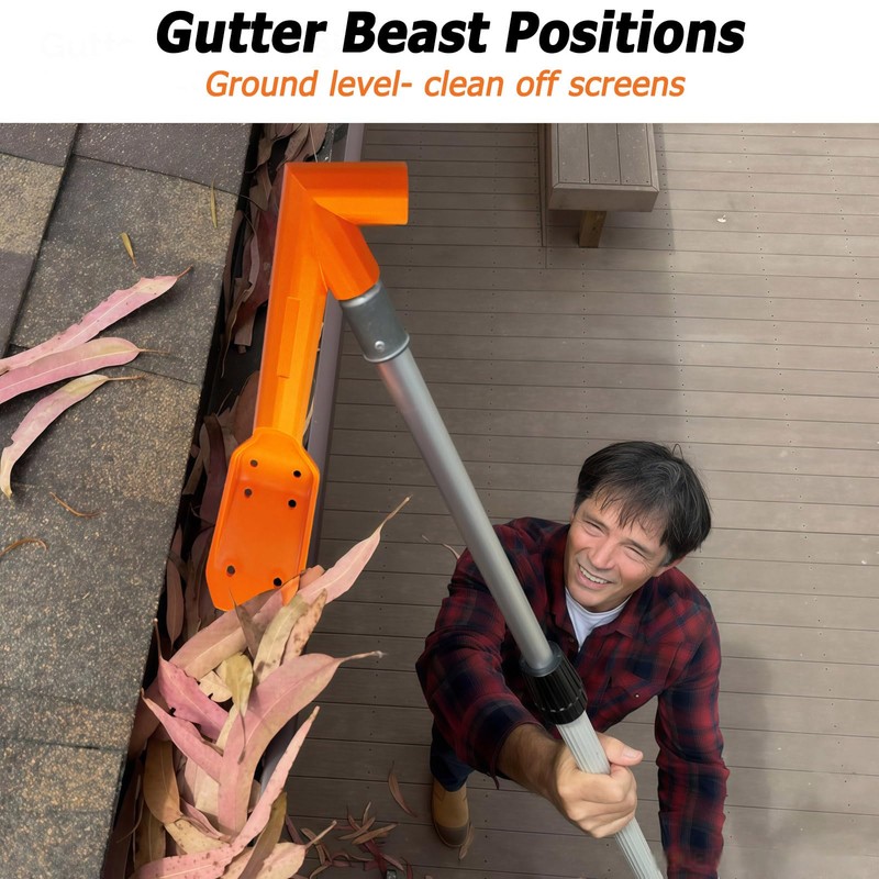 Multi-Angle Gutter Cleaning Tools from the Ground,Gutter Cleaning Tool with