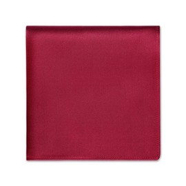 Selected Hanky 100% Pure Silk Pocket Square Solid Burgundy