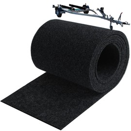 Boat Trailer Bunk Carpet 13ft x 12in Black Marine Grade Carpets Boat Bunk Carpets for Boat Trailers 25oz Thick Carpet Covers for Life Runners, Jet Ski Ramps - Black