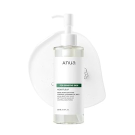 ANUA - Heartleaf Pore Control Cleansing Oil Mild - Aceite limpiador facial suave - Para piel sensible - Desmaquillante coreano no comedogénico - 200ml