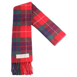 Fraser (Red) Long Tartan Scarf - Premium Quality, Brushed Lambswool. Available in selection of Tartans