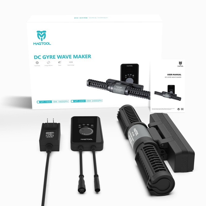 MagTool Wave Maker for Aquarium, Gyre Wavemaker, 1600-4200GPH Adjustable Cross