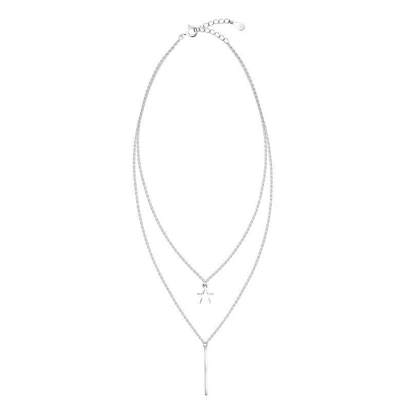 Sofia Milani - 50316 Women's Layer Necklace 925 Silver Star