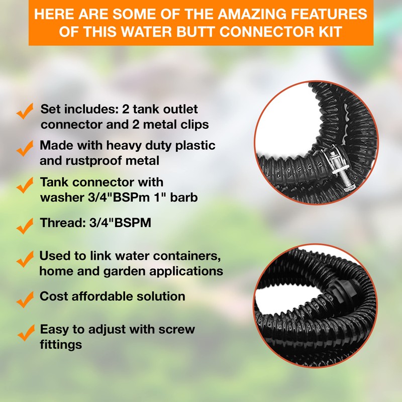 25mm 1 inch Water Butt Connector Kit – Heavy Duty