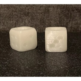 Vinfie Glow In The Dark Dice Lanyard Bead, EDC, USA Made, 2 Pack